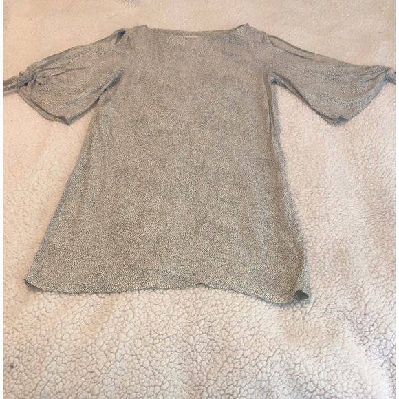 H&M Women 3/4 Sleeves Polka Dot Mini Dress Size 4 - Picture 5 of 8